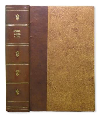 PIUS II, Pope (formerly AENEAS SYLVIUS PICCOLOMINI). Opera quae extant omnia.  1551